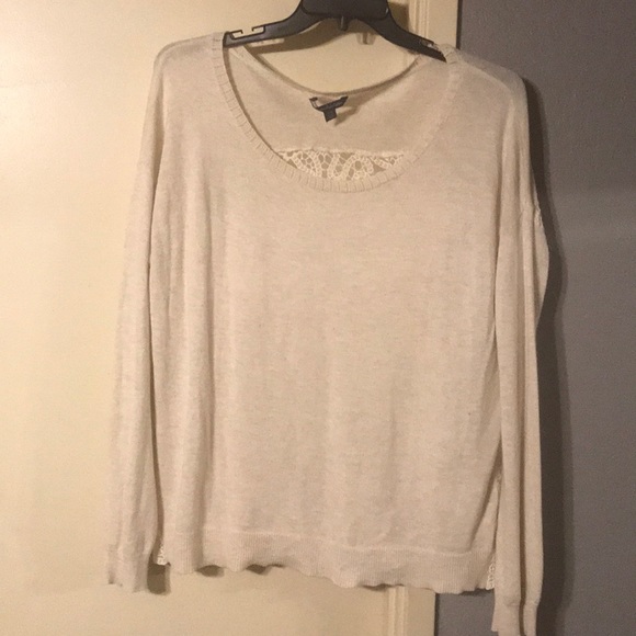 American Eagle Outfitters Sweaters - Light weight sweater, w/ lace detail on the back.